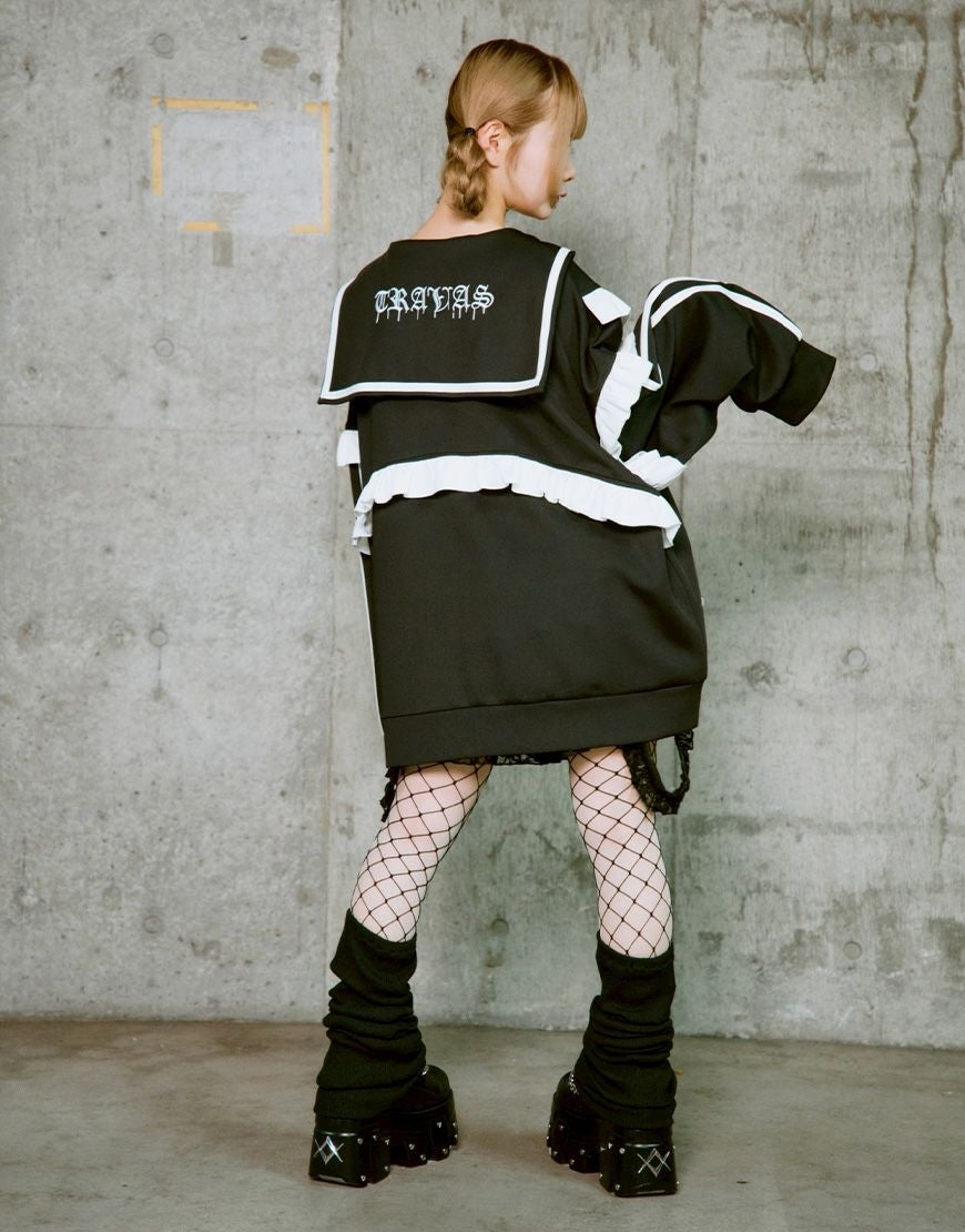 TRAVAS TOKYO【トラバストーキョー】セーラーカラーフリルトラック