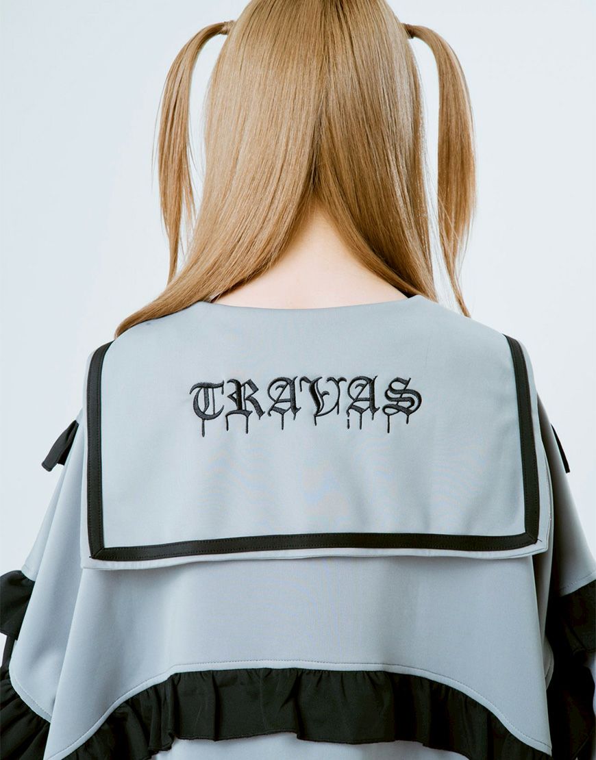 TRAVAS TOKYO【トラバストーキョー】セーラーカラーフリルトラック
