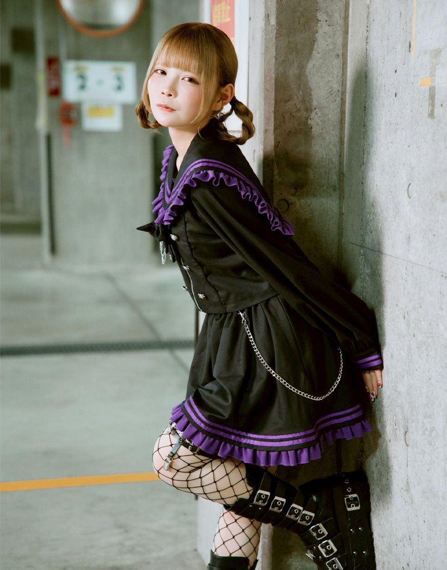 TRAVAS TOKYO【トラバストーキョー】セーラーフリルセットアップ/全3色