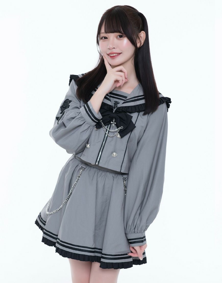 TRAVAS TOKYO【トラバストーキョー】セーラーフリルセットアップ/全3色