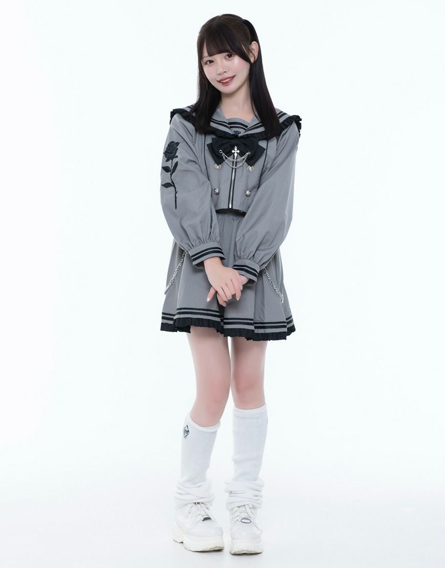 TRAVAS TOKYO【トラバストーキョー】セーラーフリルセットアップ/全3色