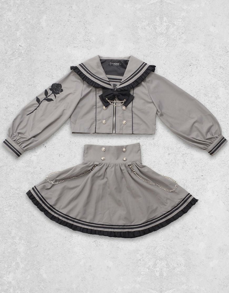 TRAVAS TOKYO【トラバストーキョー】セーラーフリルセットアップ/全3色