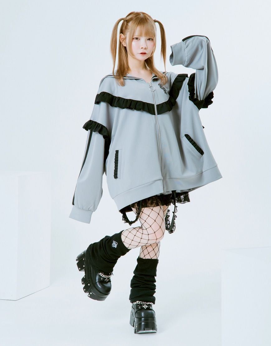 TRAVAS TOKYO【トラバストーキョー】サスペンダー付きフリルパンツ /全2色