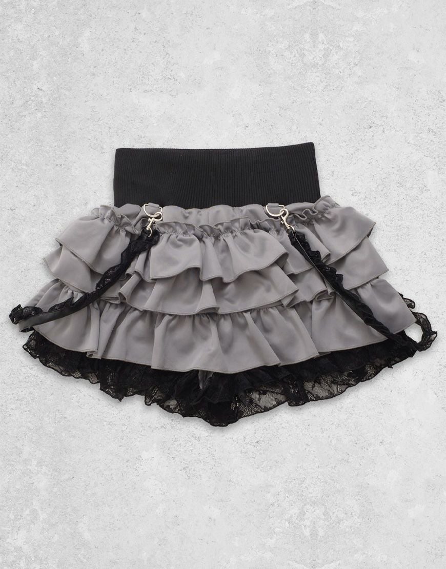 TRAVAS TOKYO【トラバストーキョー】サスペンダー付きフリルパンツ /全2色