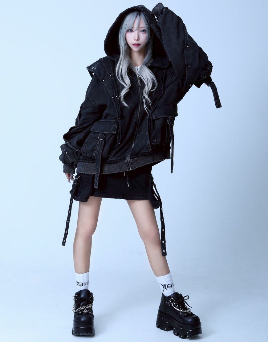 REFLEM【レフレム】ヘビーレイヤードジップパーカー/全2色