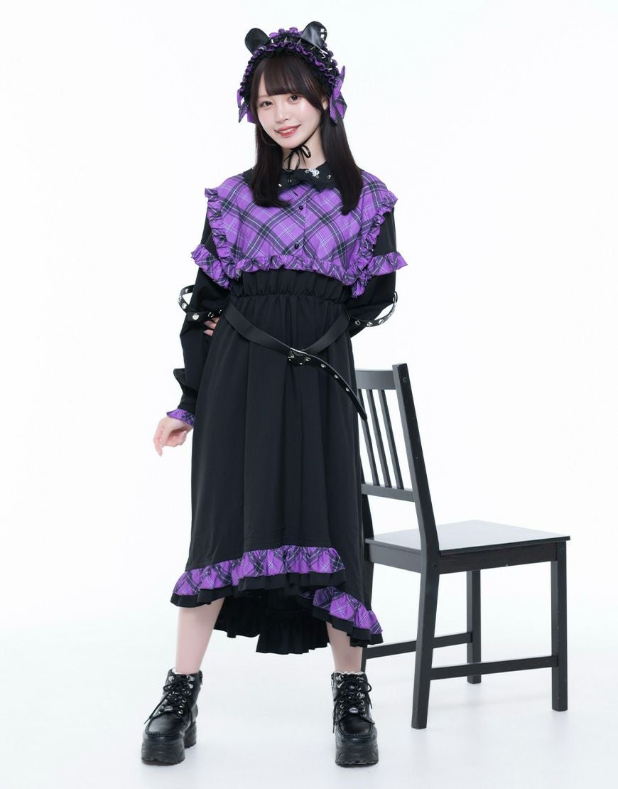 TRAVAS TOKYO【トラバストーキョー】チェックフリルヘッドドレス/全2色