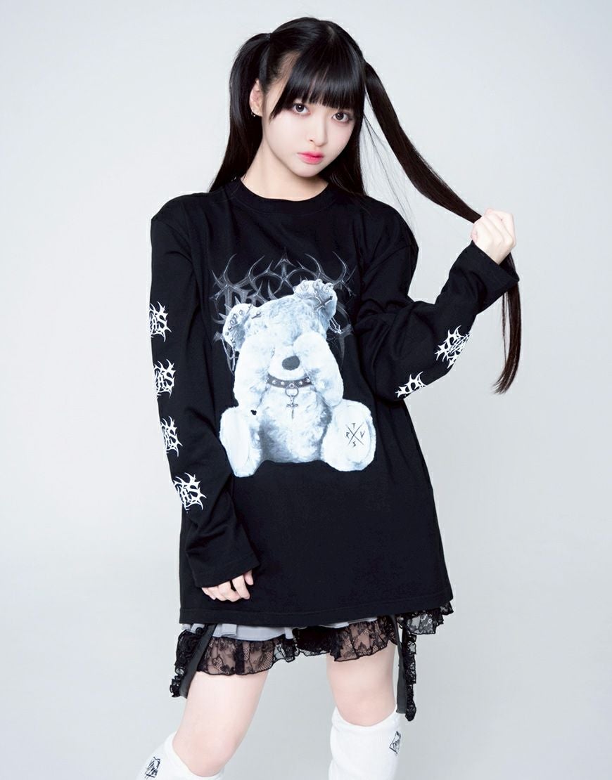 TRAVAS TOKYO【トラバストーキョー】クマプリントロンT/全4色