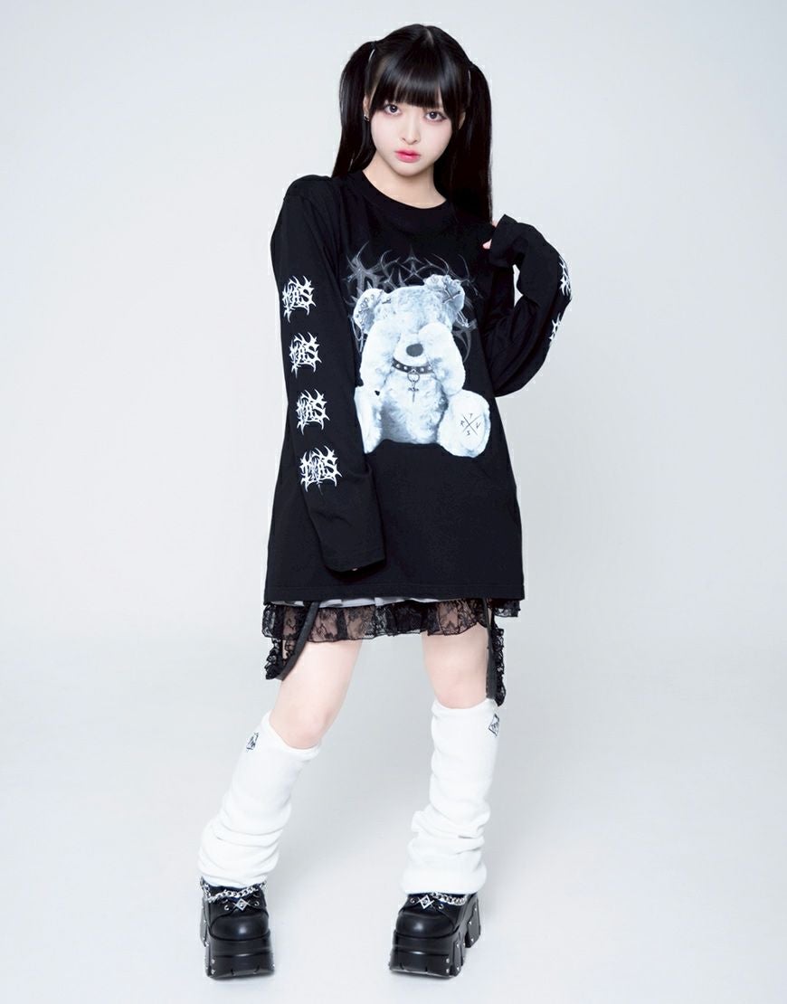 TRAVAS TOKYO【トラバストーキョー】クマプリントロンT/全4色