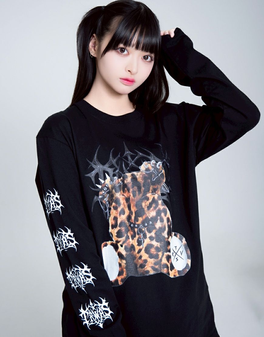 TRAVAS TOKYO ベアプリントデザインビックシルエットTシャツ TRAVAS TOKYO（トラバストーキョー） tシャツ 「TRAVAS TOKYO/トラバス