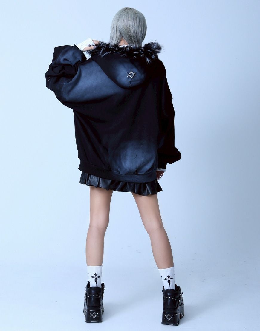 REFLEM【レフレム】ファー付き加工ZIPPK/全2色