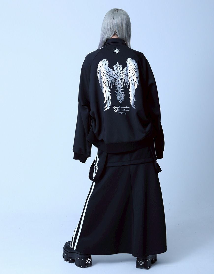 REFLEM【レフレム】箔プリントシャーリングトラックジャケット全3色