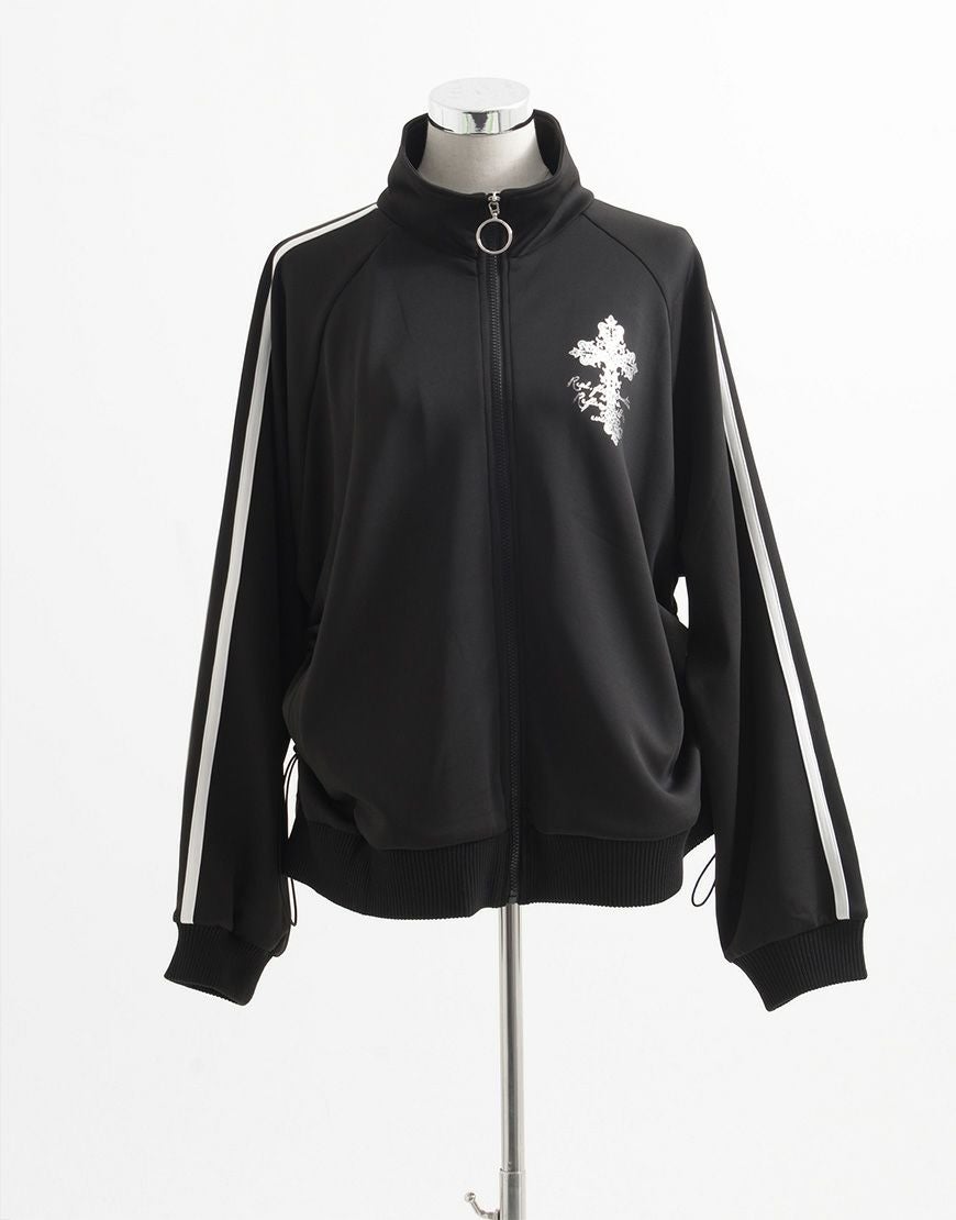 REFLEM【レフレム】箔プリントシャーリングトラックジャケット全3色