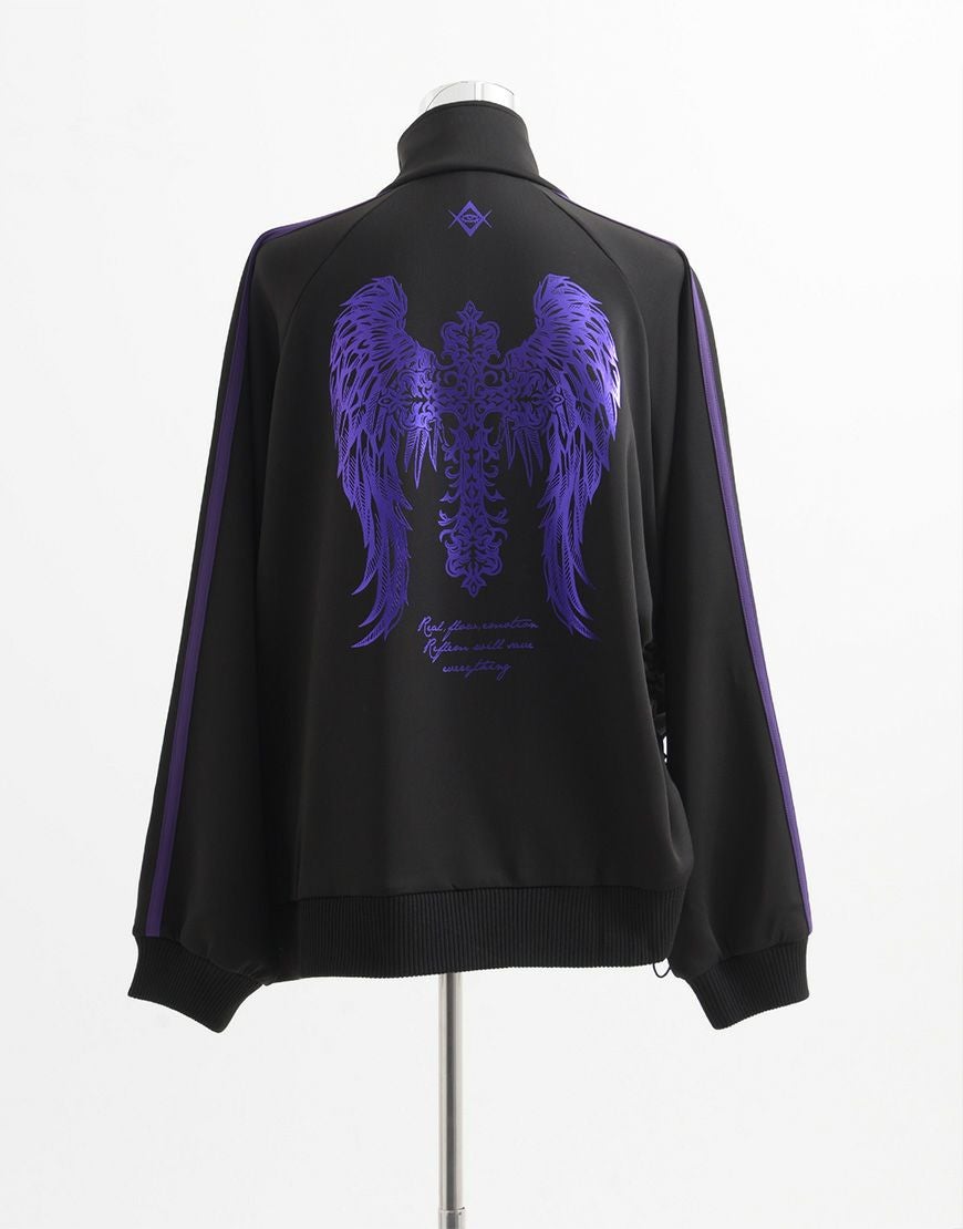 REFLEM【レフレム】箔プリントシャーリングトラックジャケット全3色