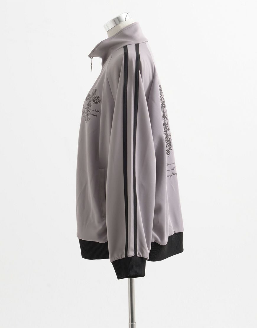 REFLEM【レフレム】箔プリントシャーリングトラックジャケット全3色