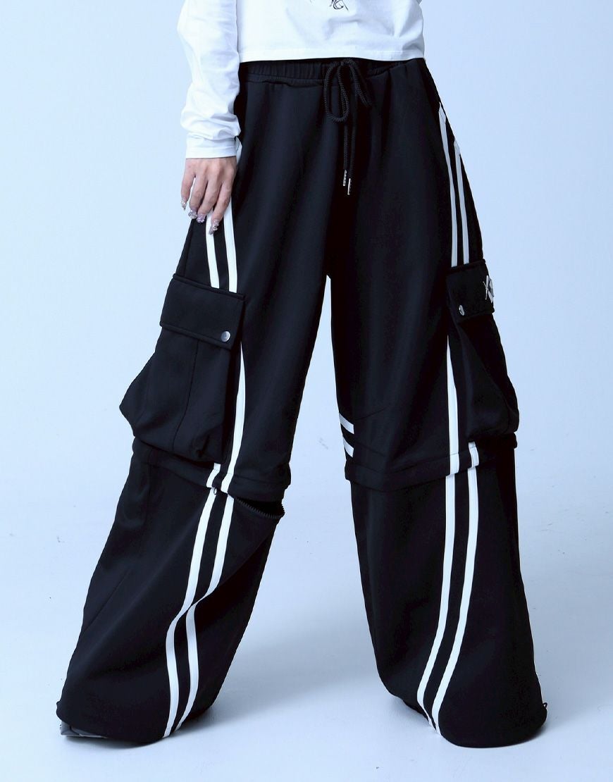 REFLEM【レフレム】2WAYワイドカーゴジャージパンツ/全2色