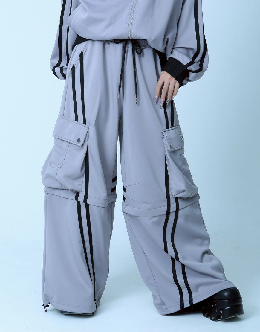 REFLEM【レフレム】2WAYワイドカーゴジャージパンツ/全2色