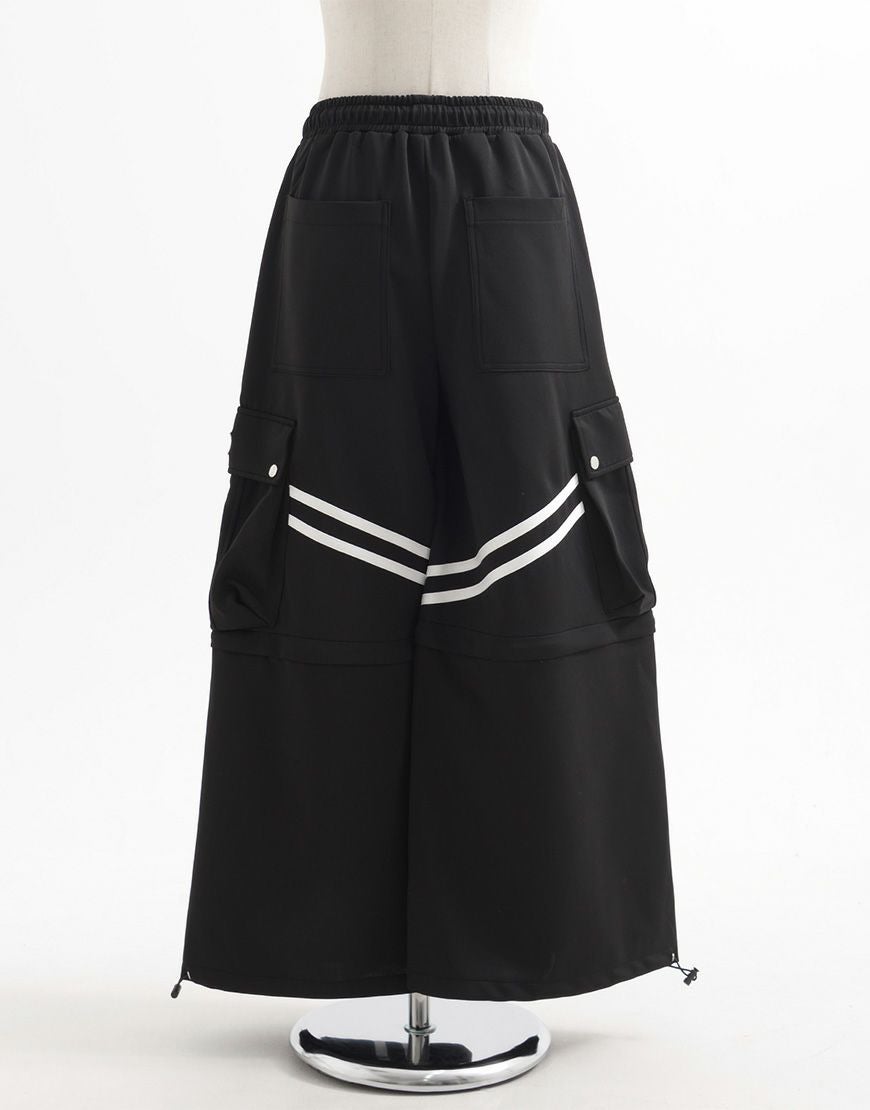 REFLEM【レフレム】2WAYワイドカーゴジャージパンツ/全2色