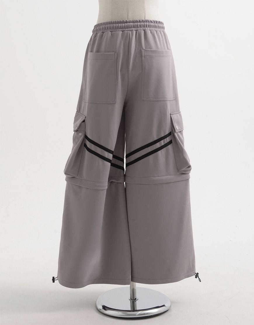 REFLEM【レフレム】2WAYワイドカーゴジャージパンツ/全2色