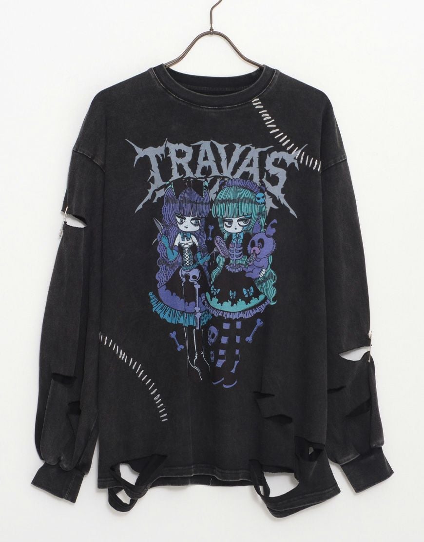 TRAVAS TOKYO【トラバストーキョー】しうコラボイラストロンT/全2色
