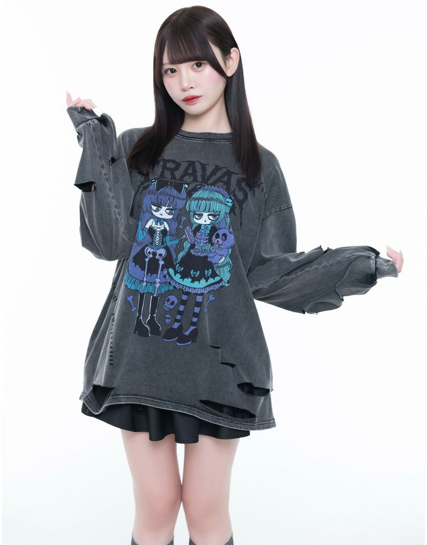 TRAVAS TOKYO【トラバストーキョー】しうコラボイラストロンT/全2色