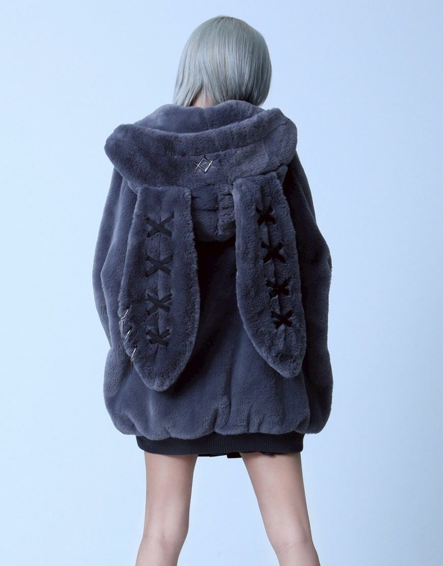 REFLEM【レフレム】うさ耳ファージップアップパーカー/全3色