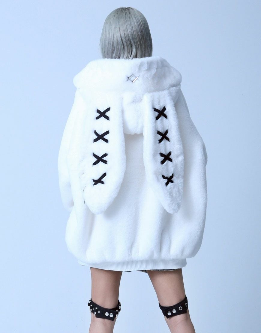 REFLEM【レフレム】うさ耳ファージップアップパーカー/全3色