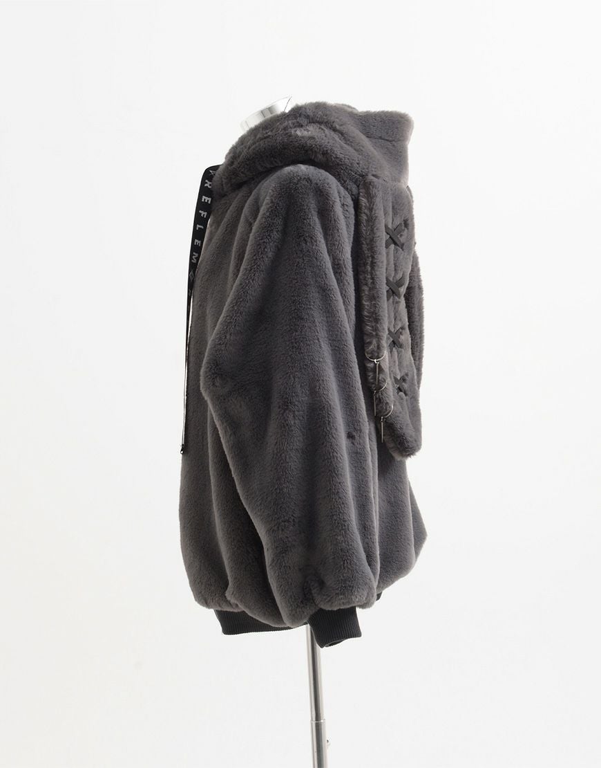 REFLEM【レフレム】うさ耳ファージップアップパーカー/全3色