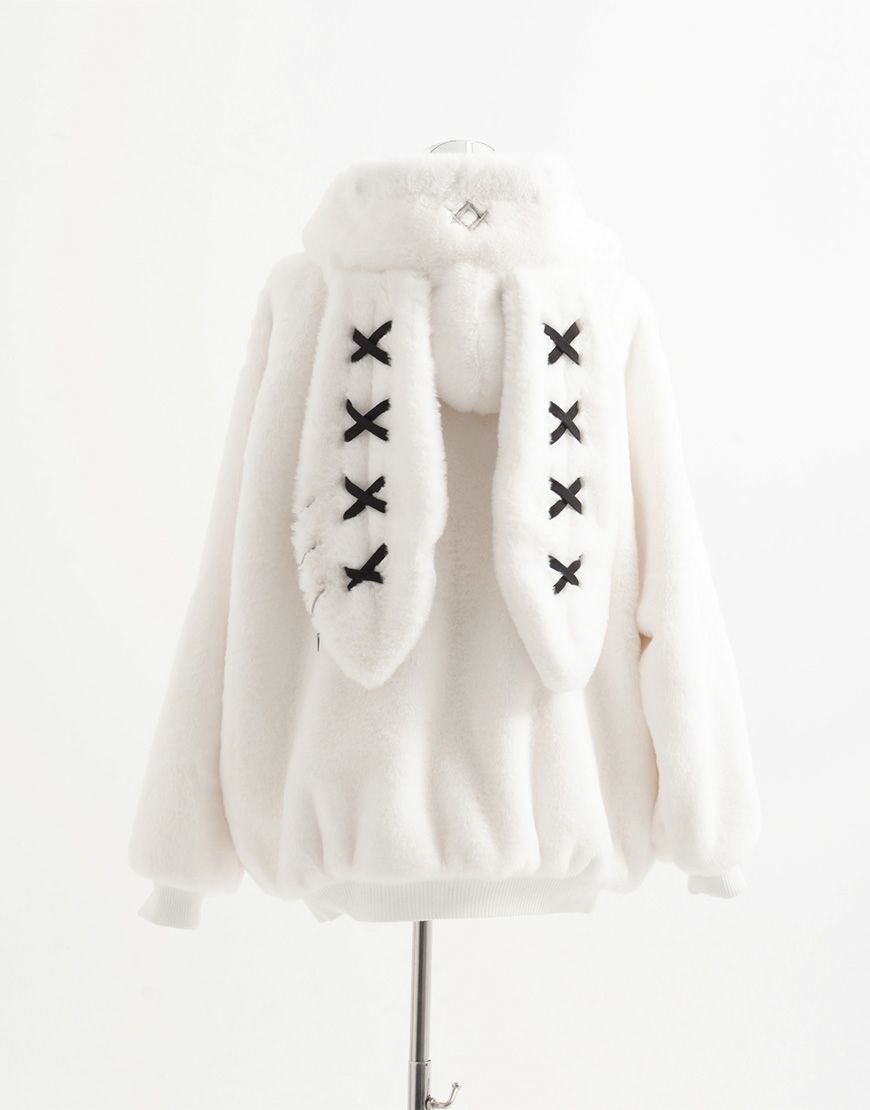 REFLEM【レフレム】うさ耳ファージップアップパーカー/全3色