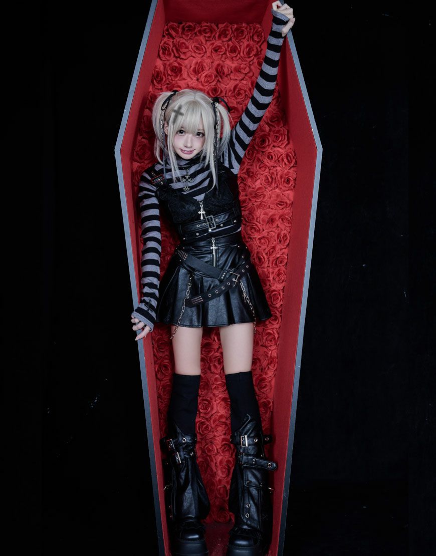 Grrr the Lipper【ガルルザリッパー】昏睡レザープリーツスカート/全2色