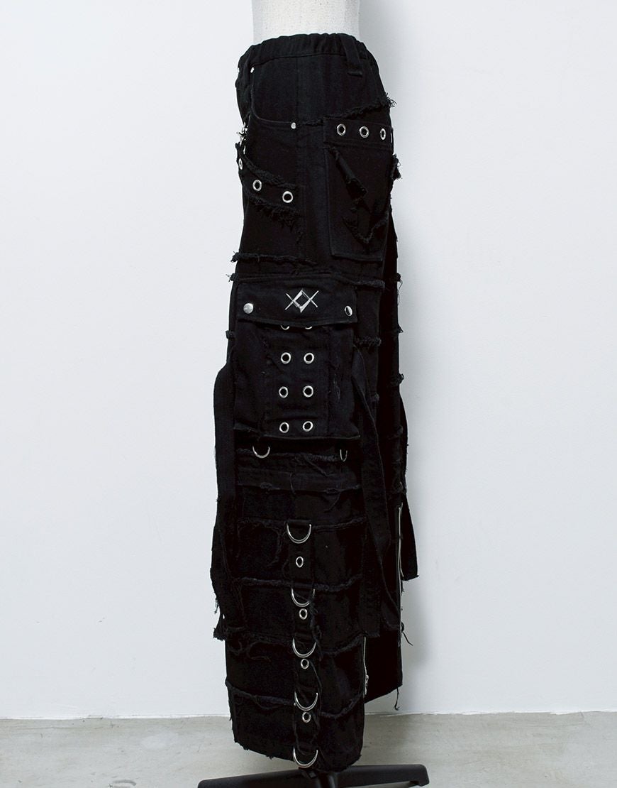 REFLEM【レフレム】2wayツギハギカーゴデニムパンツ/全3色