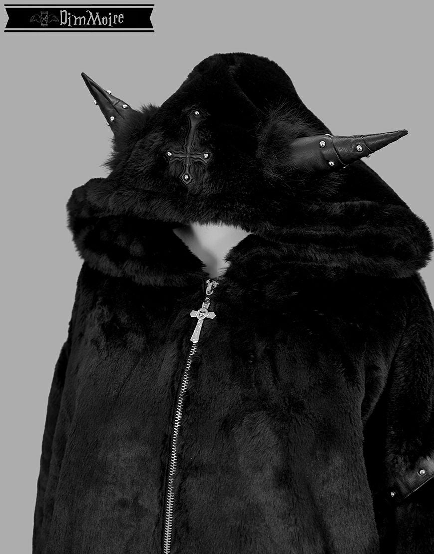 DimMoire【ディムモアール】BABY DEVIL ファーパーカー/Black