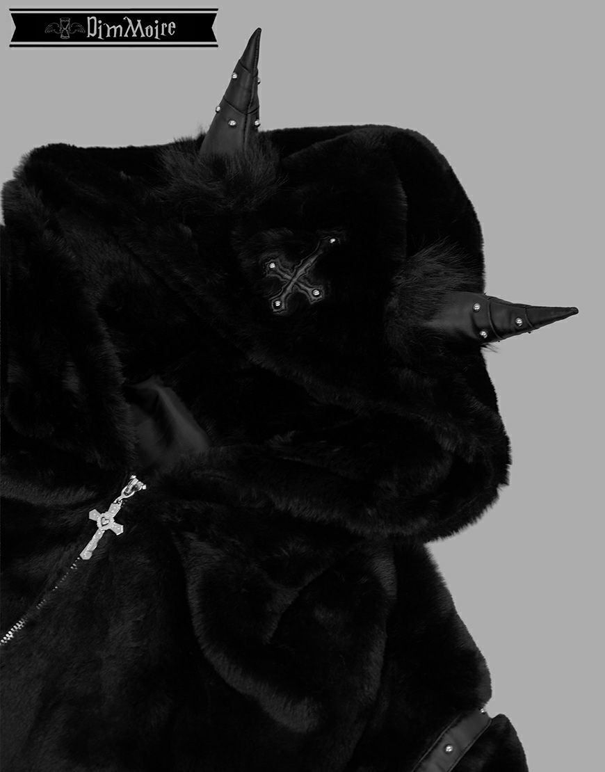 DimMoire【ディムモアール】BABY DEVIL ファーパーカー/Black