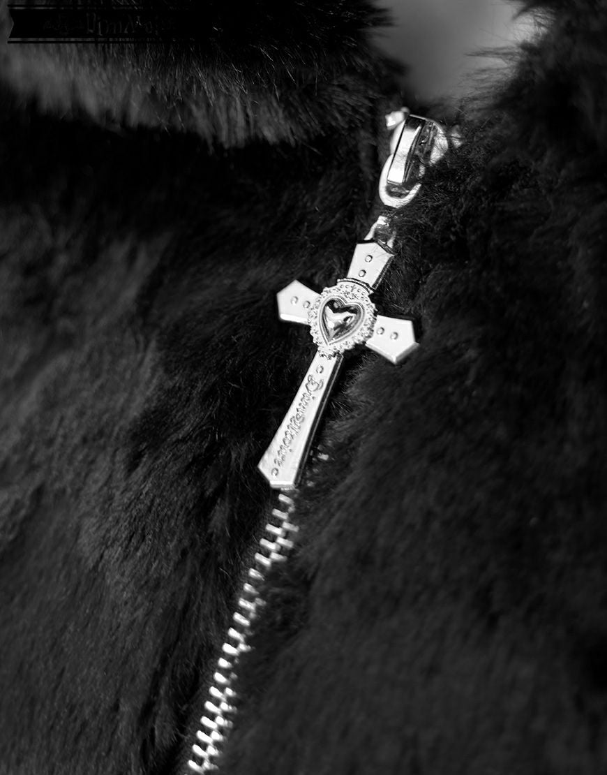 DimMoire【ディムモアール】BABY DEVIL ファーパーカー/Black