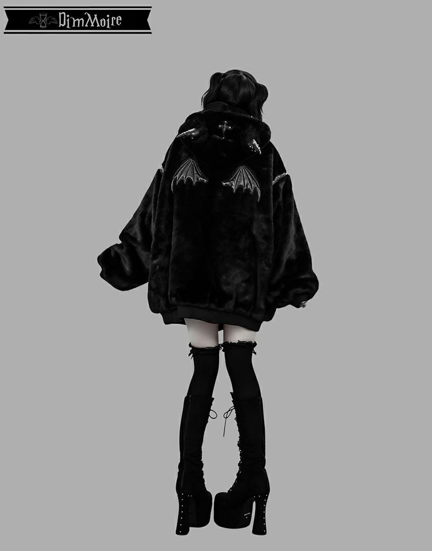 DimMoire【ディムモアール】BABY DEVIL ファーパーカー/Black