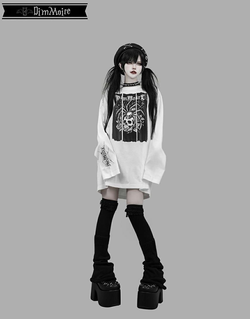 DimMoire【ディムモアール】Webbed Lullaby ロンT/Black