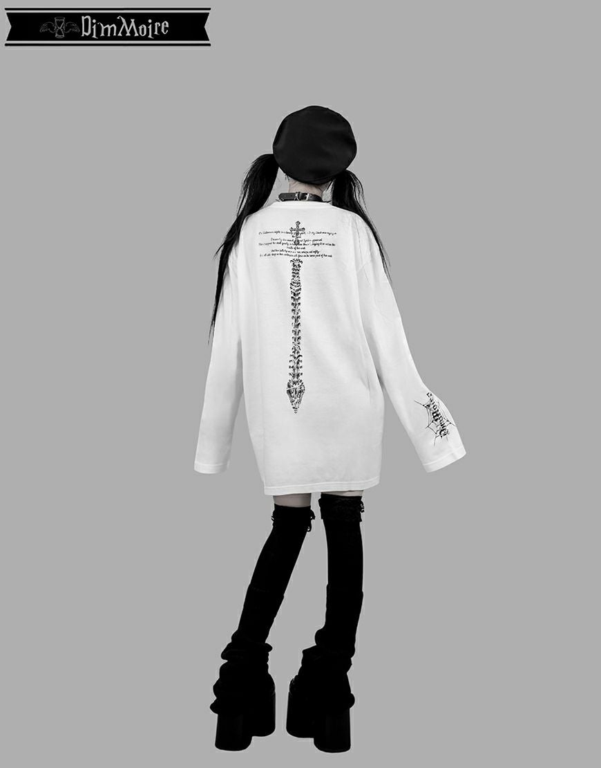 DimMoire【ディムモアール】Webbed Lullaby ロンT/Black