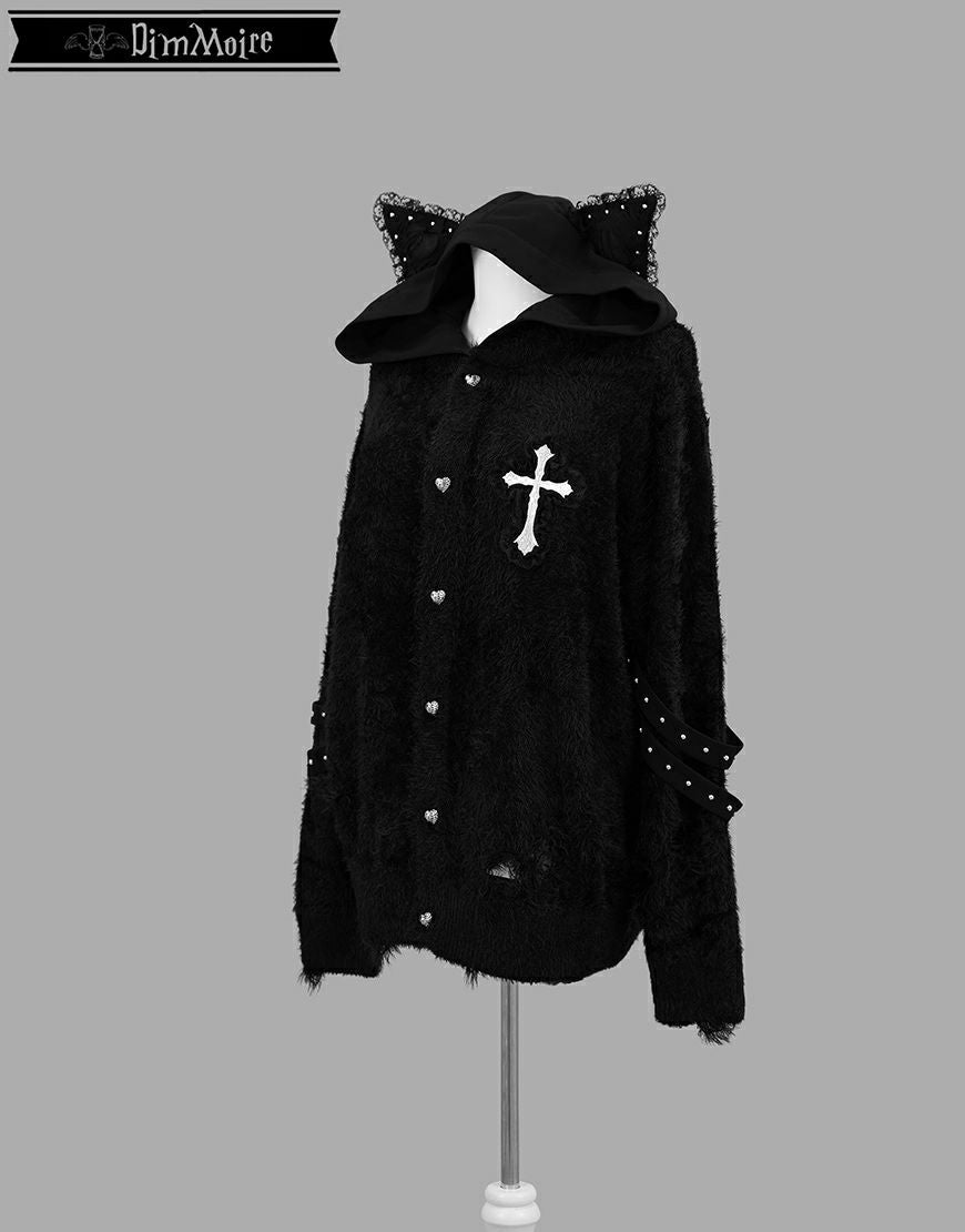 DimMoire【ディムモアール】Evil Catカーディガン/Black