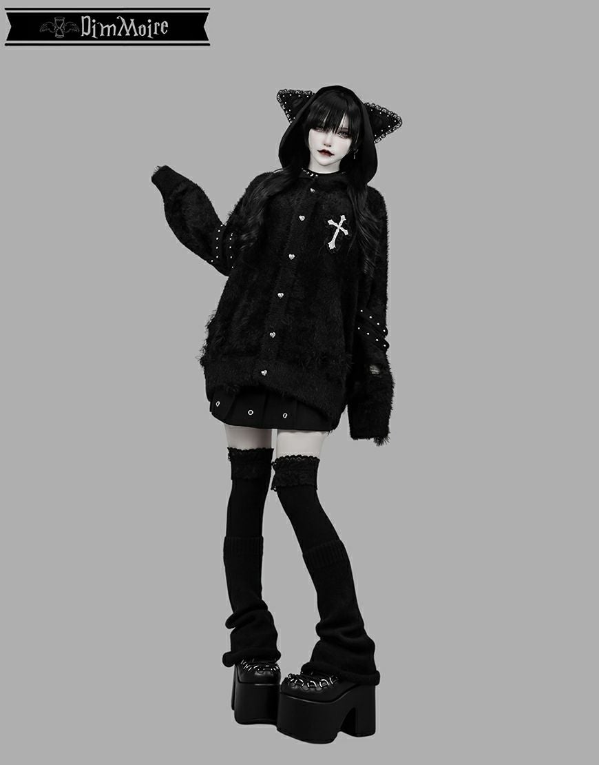 DimMoire【ディムモアール】Evil Catカーディガン/Black