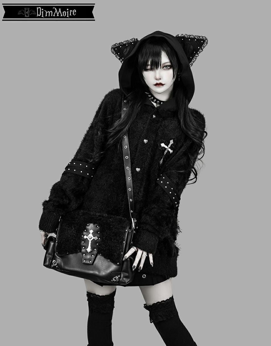 DimMoire【ディムモアール】Evil Catカーディガン/Black