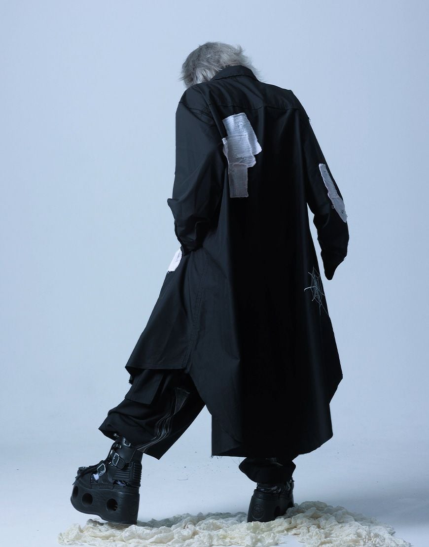 Gamchu【ガムチュ】Ghazero/ガゼロ Gauze Patch Long Zip Shirt/全2色