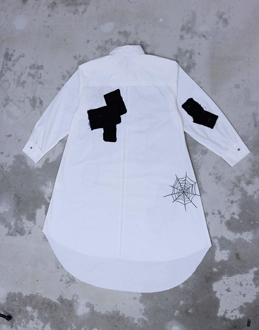 Gamchu【ガムチュ】Ghazero/ガゼロ Gauze Patch Long Zip Shirt/全2色