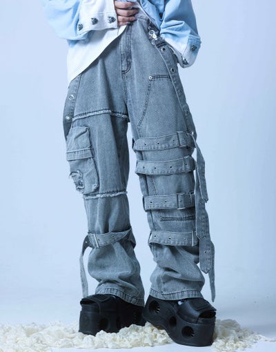 Gamchu【ガムチュ】『Beveluppa/ベベルッパ』Double Knee Belt Pants/全2色