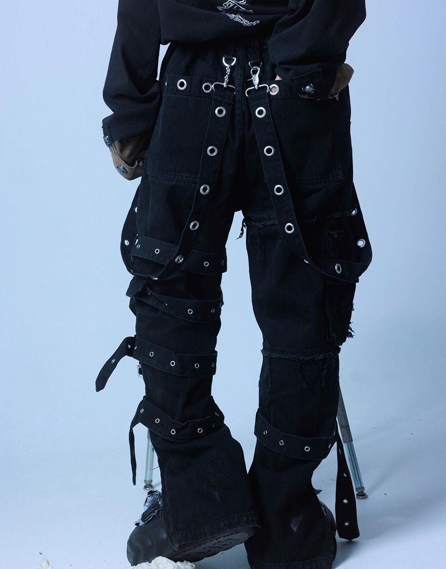 Gamchu【ガムチュ】『Beveluppa/ベベルッパ』Double Knee Belt Pants/全2色