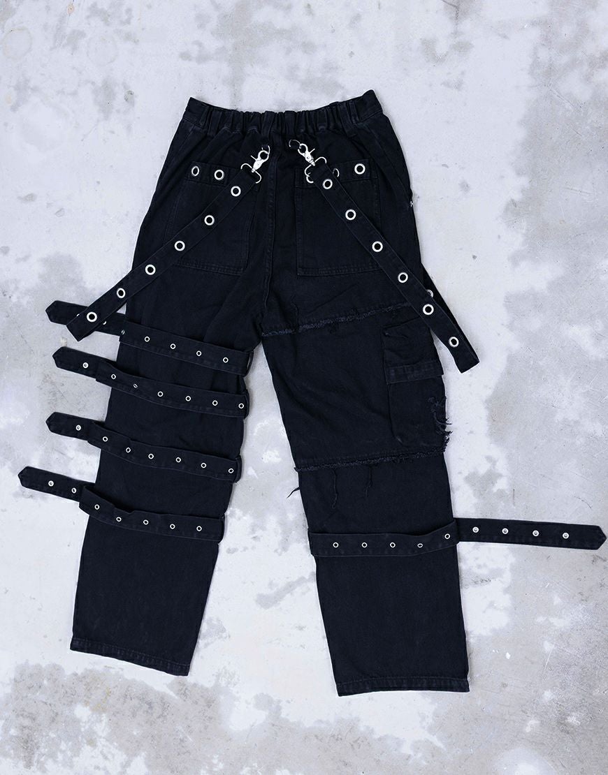 Gamchu【ガムチュ】『Beveluppa/ベベルッパ』Double Knee Belt Pants/全2色