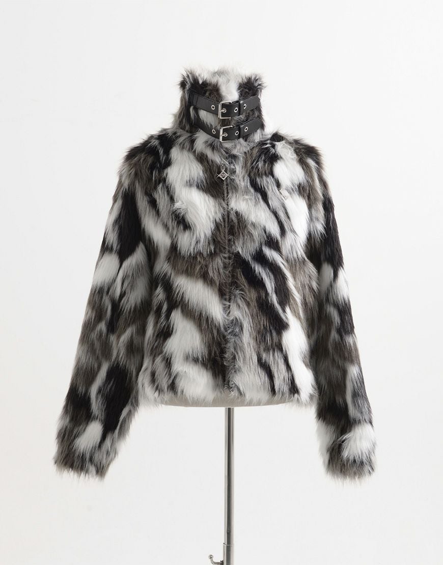 REFLEM【レフレム】ベルト付きファーブルゾン/全3色