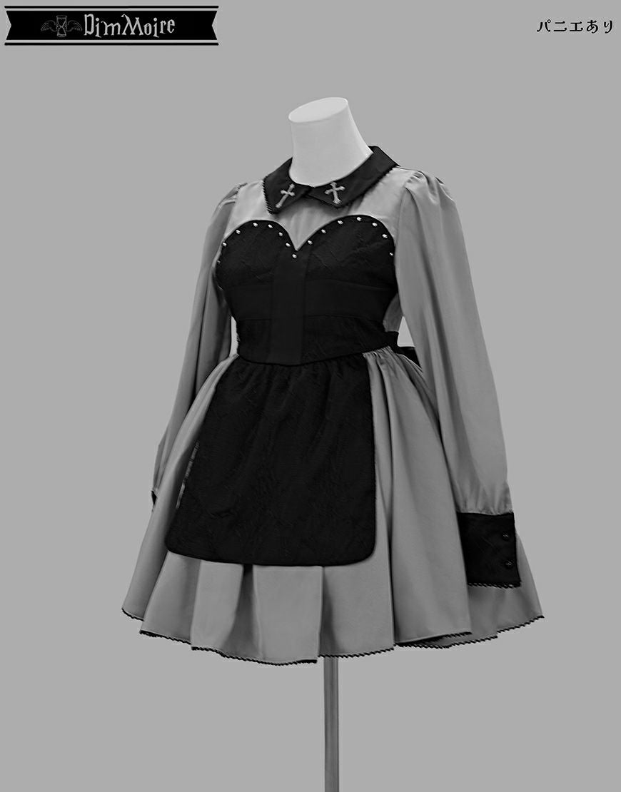 DimMoire ゴーストメイド十字ドレス　グレー DimMoire【ディムモアール】ゴーストメイド十字ドレス/Gray