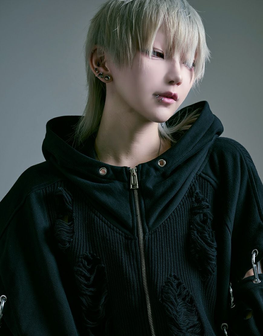 ililil【イルイルイル】崩壊世界で君臨する破戒ジップパーカー/全1色