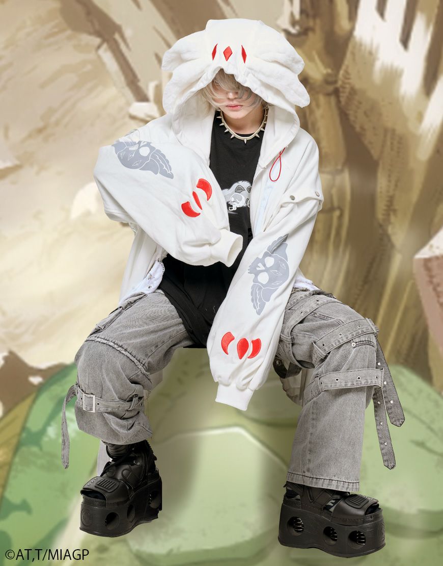 Gamchu【ガムチュ】Gamchu × Faputa motif Zip-up hoodie/全2色