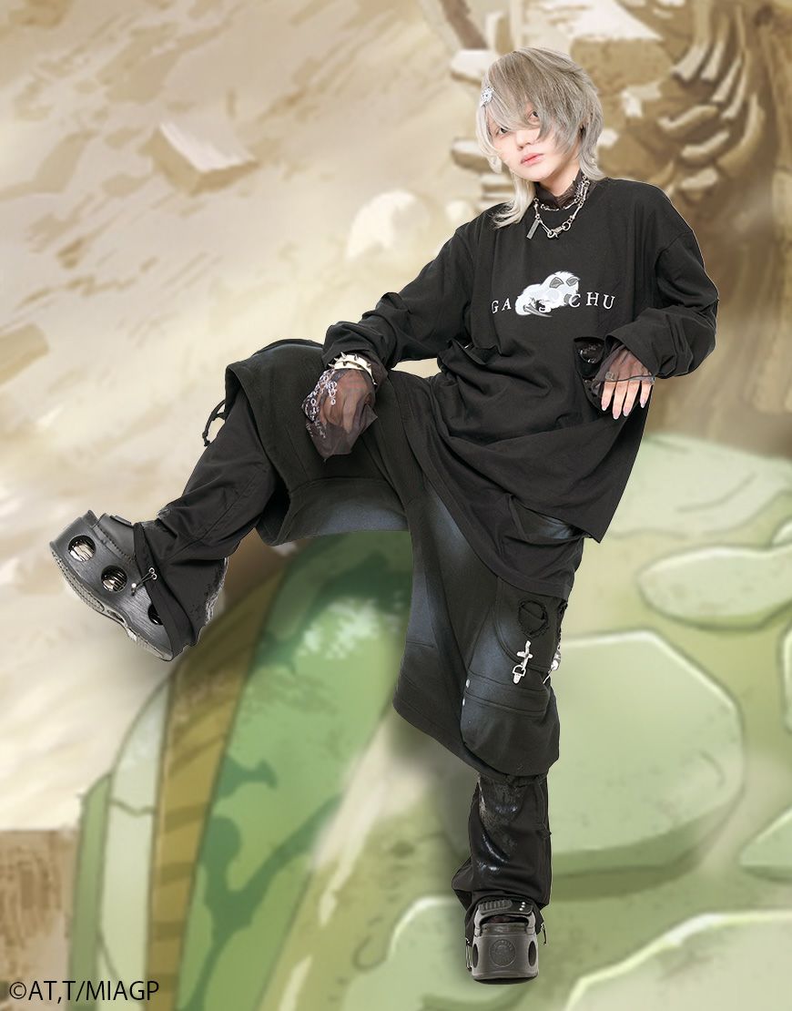 Gamchu【ガムチュ】Gamchu Gamchu × Faputa motif long sleeveTEE/全1色