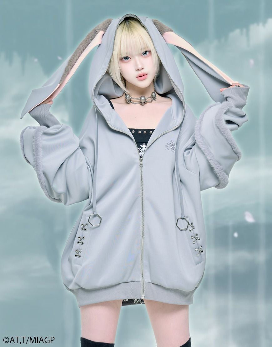 DustDevil【ダストデビル】DustDevil × Nanachi motif Zip-up hoodie/全2色